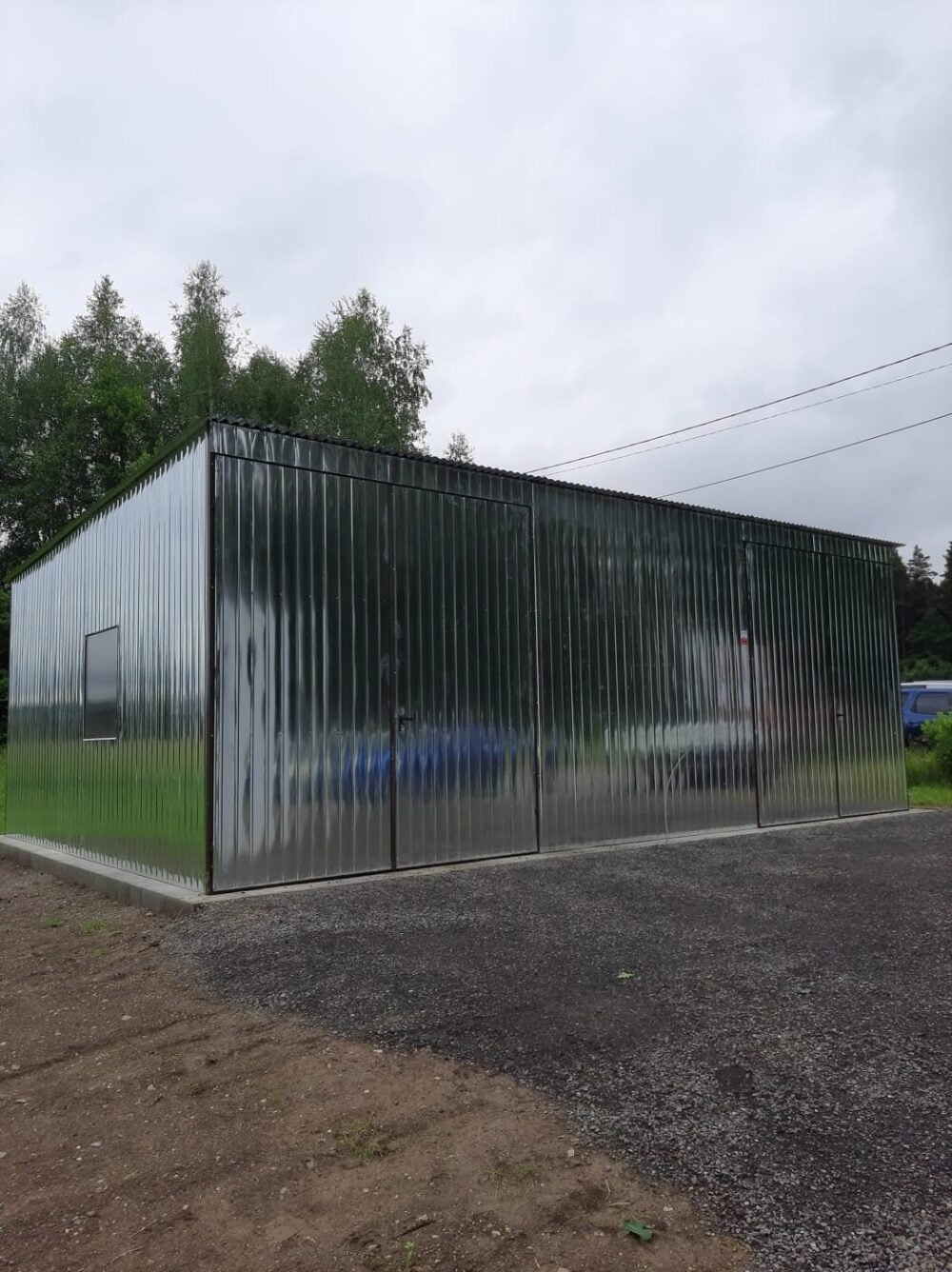 Hala magazynowa z blachy trapezowej 9x6