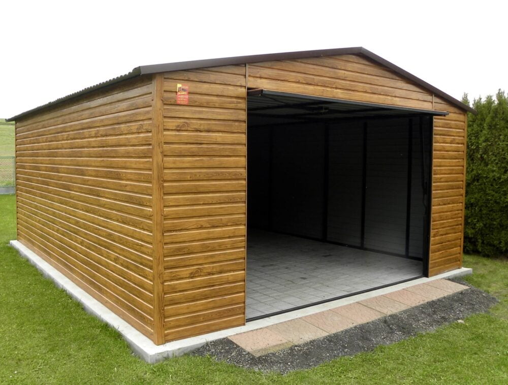 Garaż blaszany Premium dwuspadowy 4×6 - Image 2