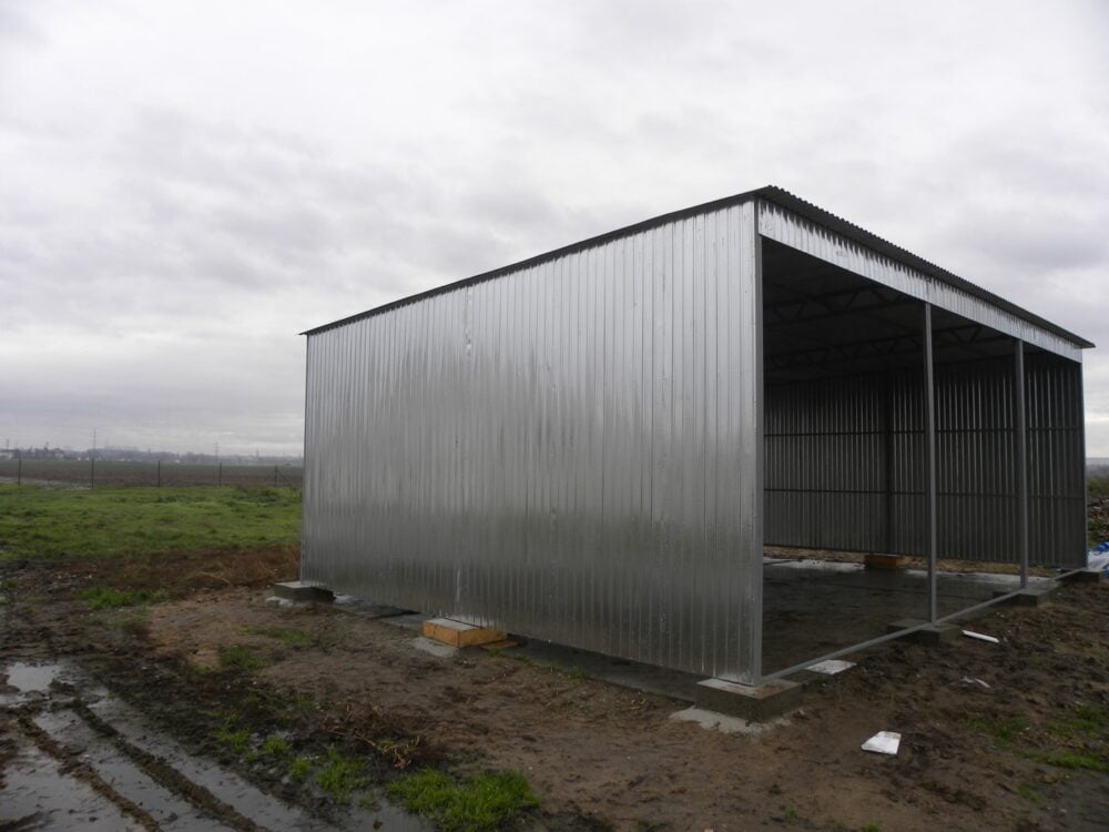Wiata garażowa z blachy trapezowej 9x6 wysokość 4m - Image 4