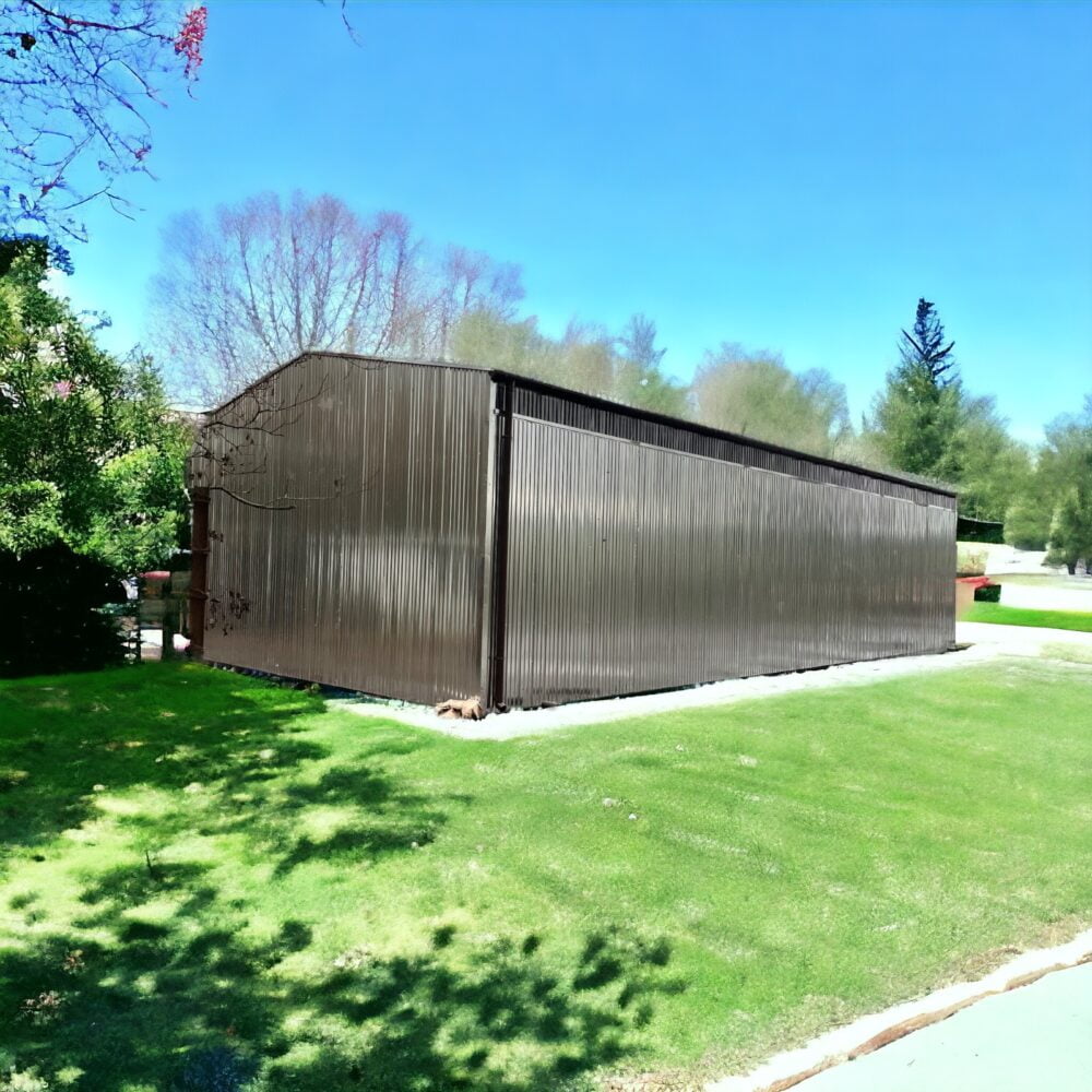 Hala magazynowa z blachy trapezowej 6x15  brama 4x4 - Image 2