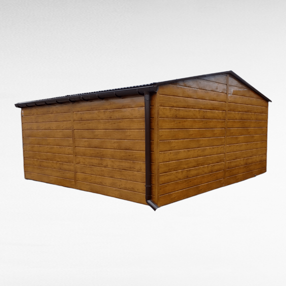 Garaż blaszany Premium dwuspadowy 6×5,5 brama uchylna - Image 3