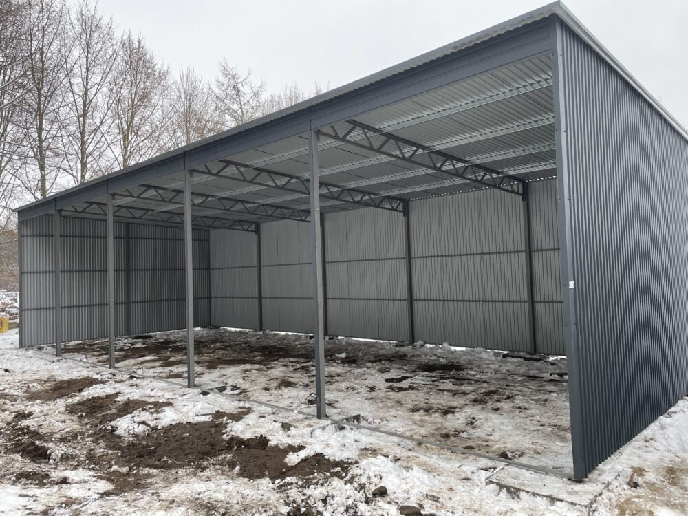 Hala magazynowa z blachy trapezowej 15x6 wysokość 3m - Image 3