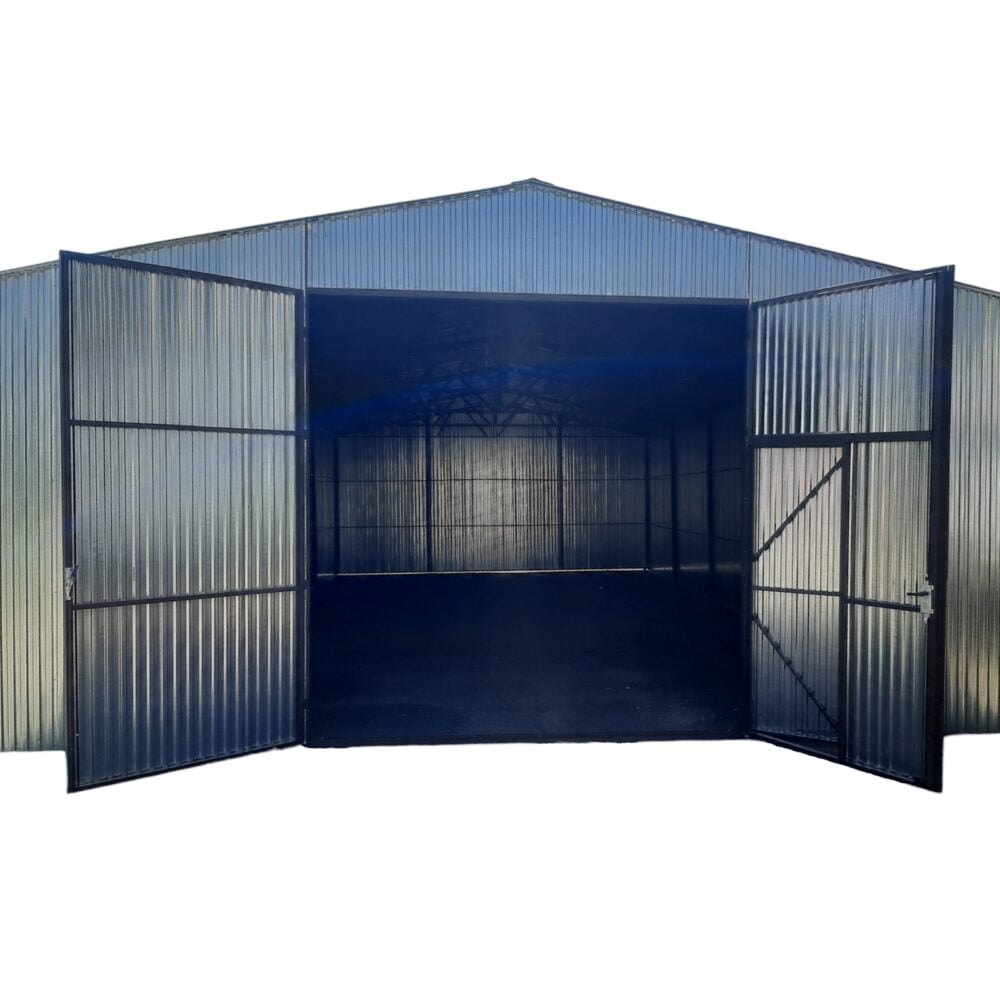 Hala magazynowa z blachy trapezowej 9x15 brama 3x3 - Image 3