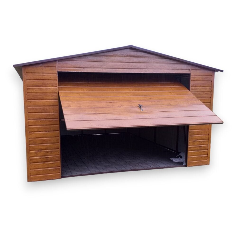 Garaż blaszany Premium dwuspadowy 5x6m brama uchylna - Image 2