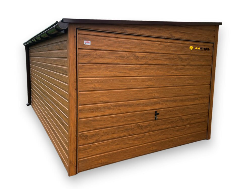 Garaż blaszany Premium 3x5m spad na lewo