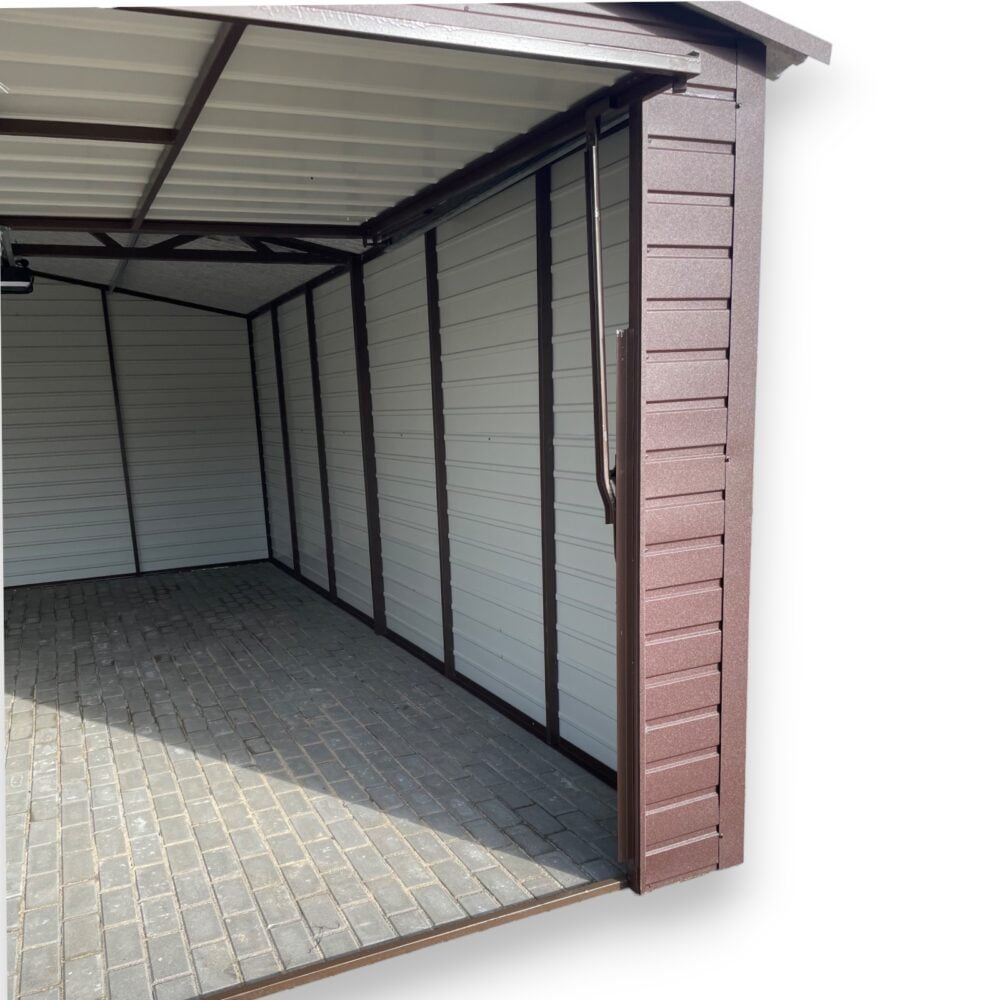 Garaż blaszany Premium dwuspadowy 6x5 - Image 2
