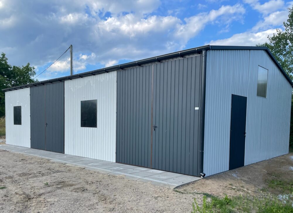 Hala magazynowa 12x9 z blachy trapezowej brama 280 cm - Image 4