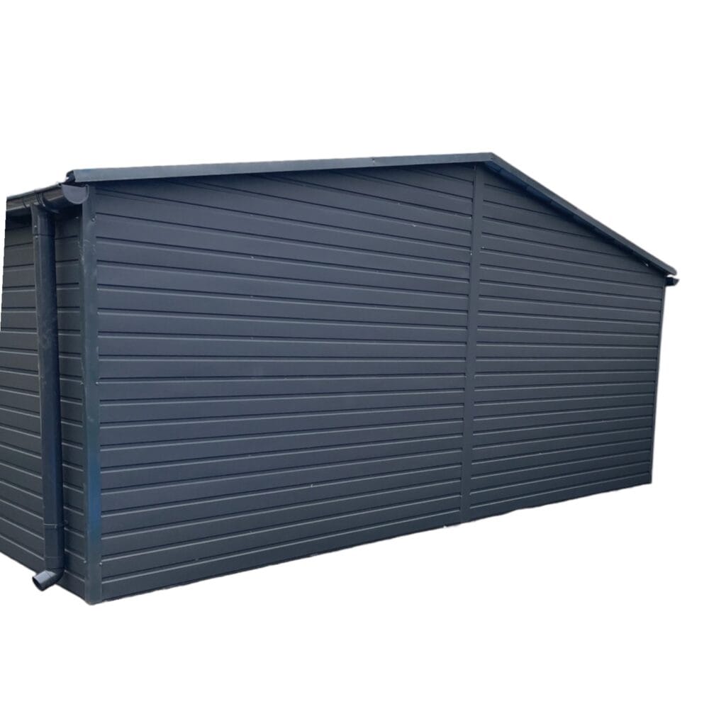 Garaż blaszany Premium dwuspadowy 7x6 podwójny, dwie bramy uchylne 325x205 - Image 4