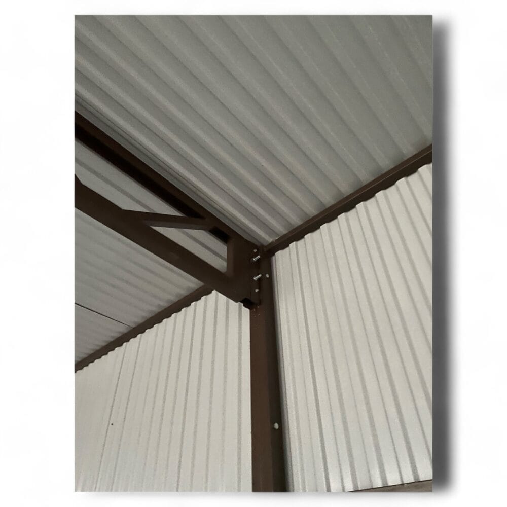 Wiata garażowa z blachy trapezowej 15x7 wysokość 3m - Image 6