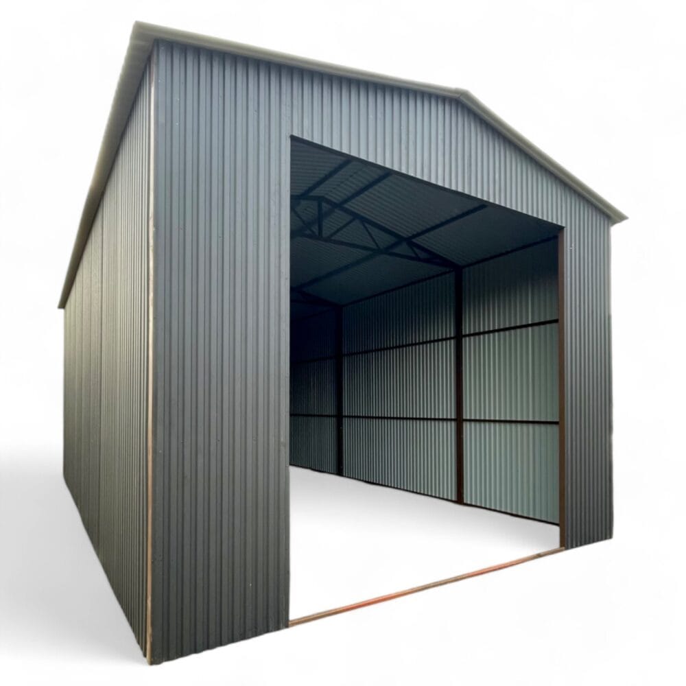 Hala magazynowa z blachy trapezowej 5x12 dach dwuspadowy - Image 2