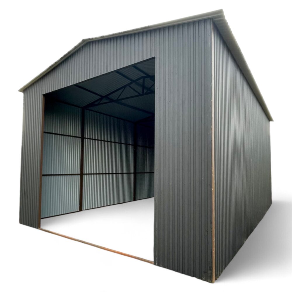 Hala magazynowa z blachy trapezowej 5x12 dach dwuspadowy - Image 3