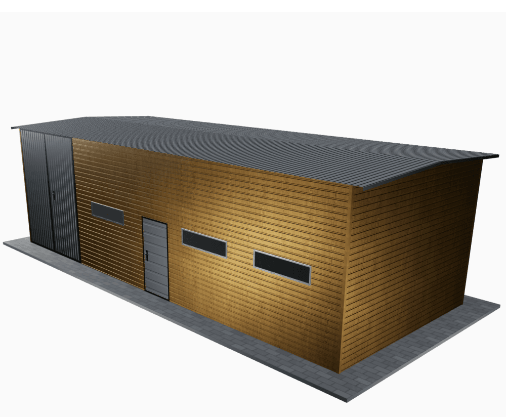 Hala magazynowa 12x6 z blachy trapezowej - Image 2