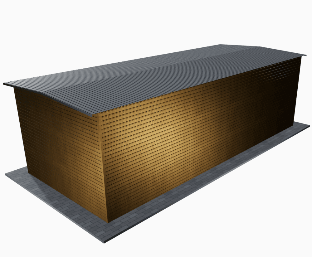 Hala magazynowa 12x6 z blachy trapezowej - Image 3
