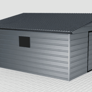 Garaż ocieplany z płyty warstwowej 6x6 brama uchylna