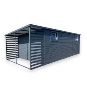 Záhradný domček na náradie 6 x 3 dreváreň vľavo
