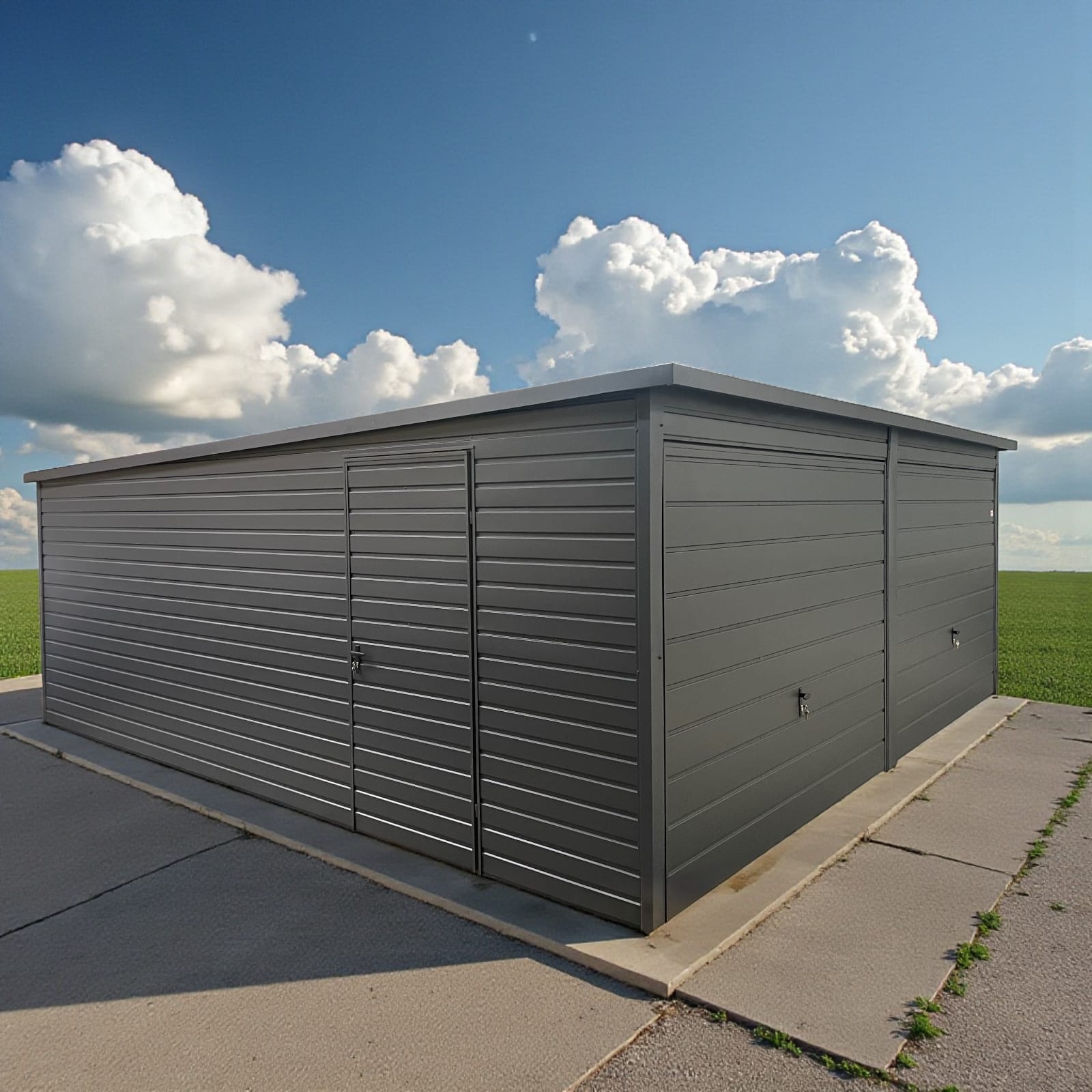 Prémiová plechová garáž pre dve autá 6×5