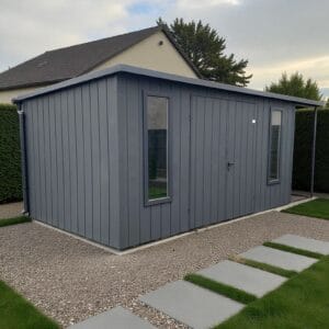 Záhradný náradiový domček, 6 x 3 prístrešok napravo