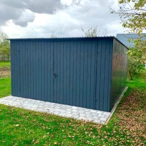 Štandardná garáž s dvojitými dverami 4×6 Graphite