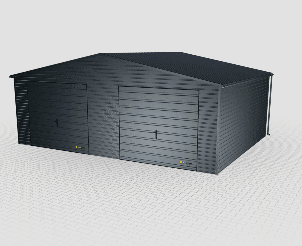 Garaż blaszany Premium 8x6 