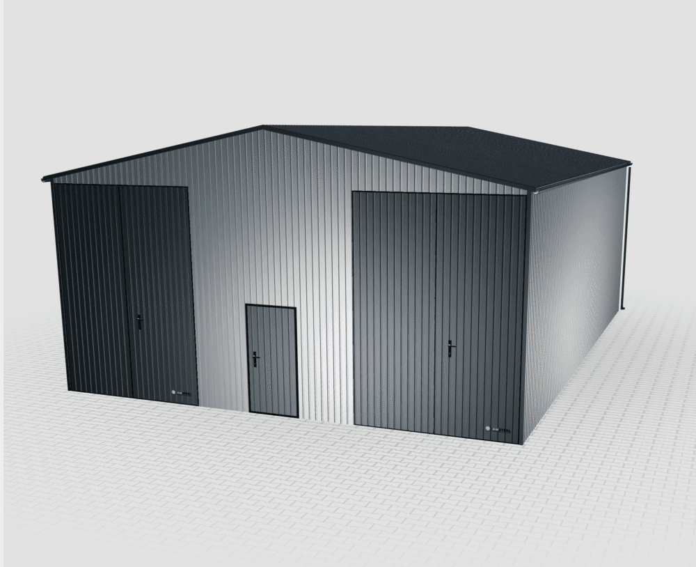 Hala magazynowa z blachy trapezowej 9x12