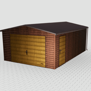 Plechová garážová štandardná štítová brána 4x6