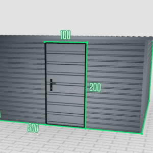 Záhradný náradiový domček 5×3,5 farebný grafit
