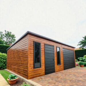 Záhradný domček 6 × 5,8 dreva s úložným priestorom